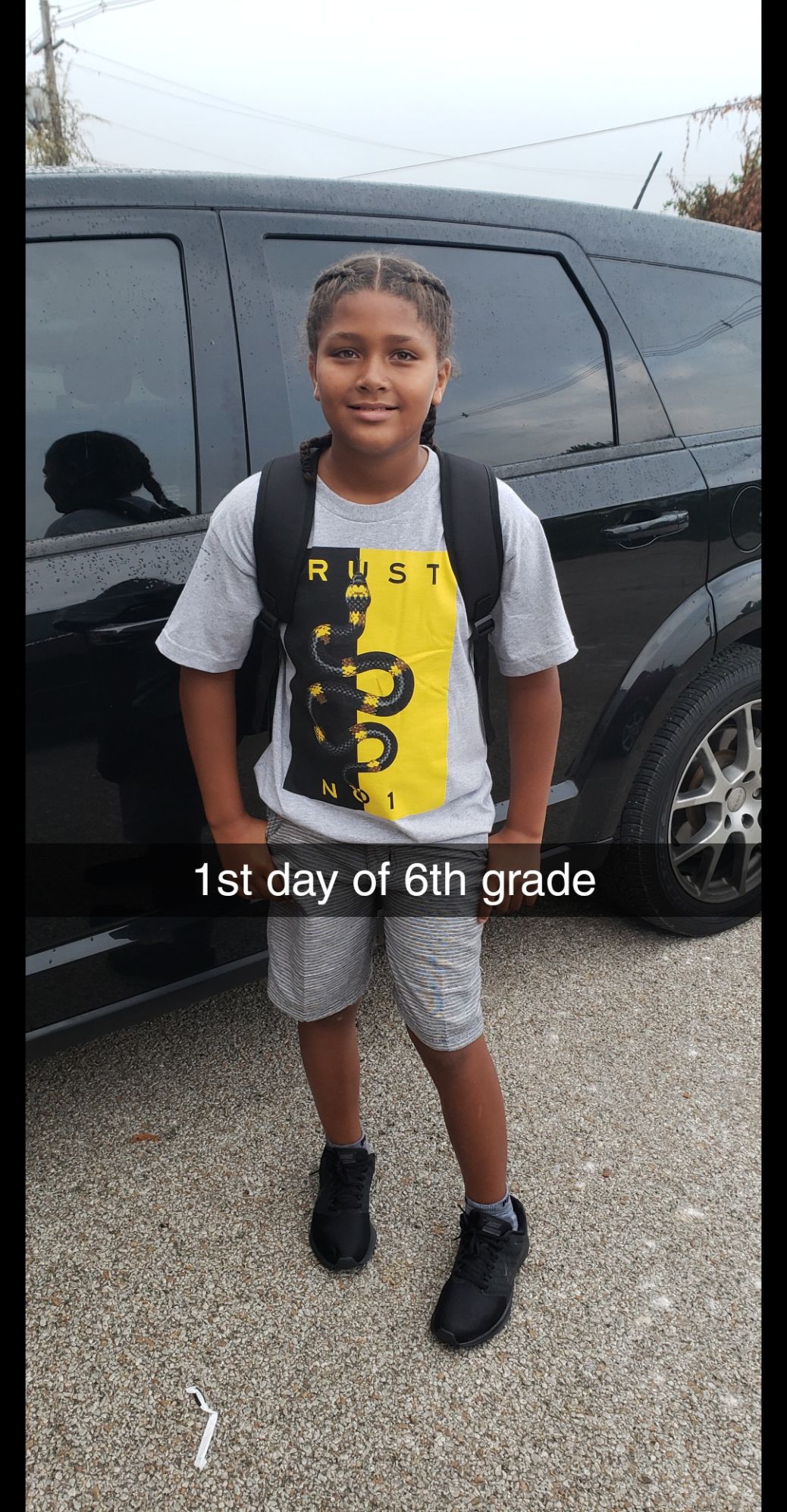 Keiran's first day